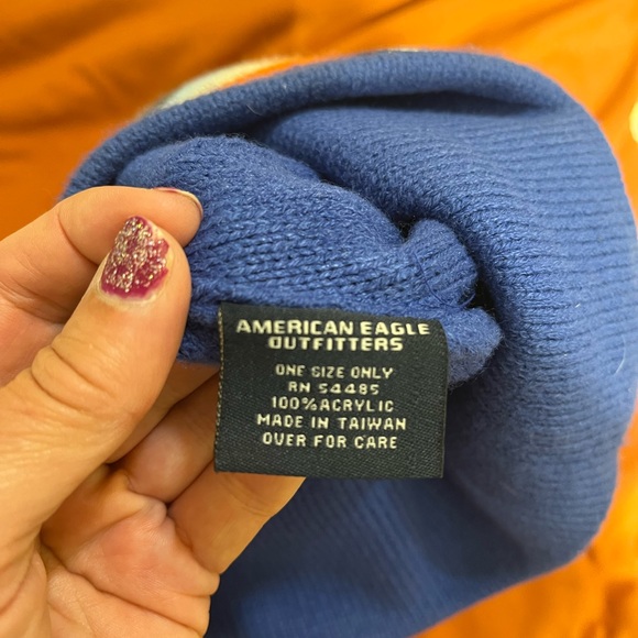 American Eagle Outfitters Blue Knit Beanie - Picture 3 of 4